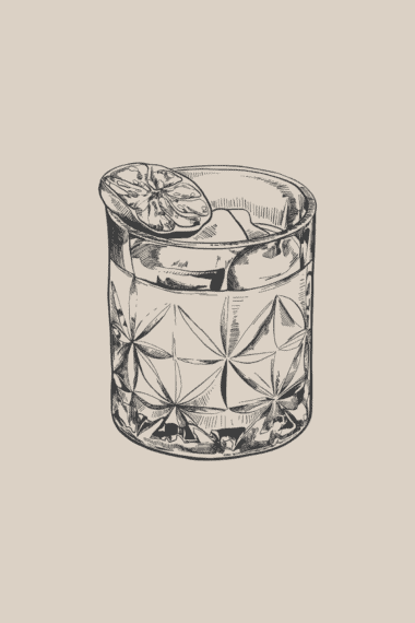 a rocks, old fashioned glass