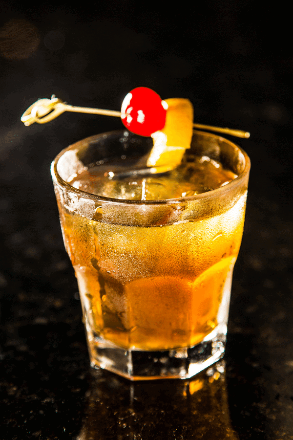 Apple bourbon smash