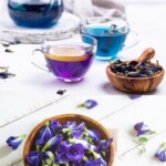 butterfly pea flower ice cubes